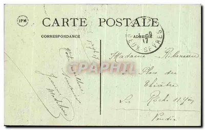 Mauzé - Canal do Mignon — Editor Botron, Mauzé — Verso