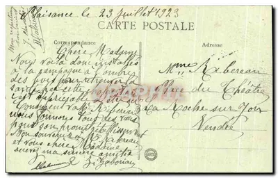 Mauzé (D.-S.) — A fábrica de tecidos — E. Rousseau, fotógrafo, Mauzé — Verso