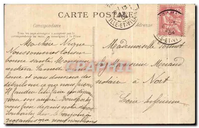 Kust van Emersude — Het eremklooster van Haute Folie — G. F. — Begonnen in 1894 — Achterkant
