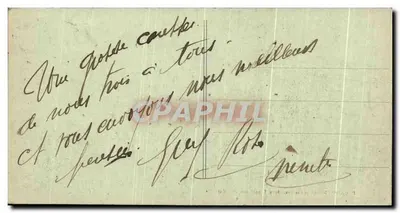 O navio de passageiros "Cap Arcona" — porto — editor R. Oudin, Paris — Verso