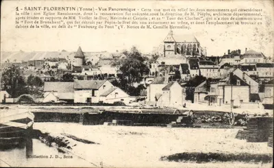 Saint-Florentin (Yonne) - Vista Panorâmica — Coleção J. D., Sens
