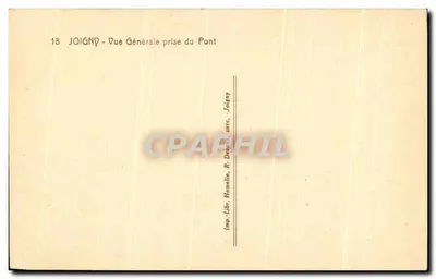 Joigny — Ogólny widok z mostu — Wyd. Libr. Hamelin, R. Desbœufs, sp. d., Joigny — Rewers