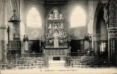 Gentilly — Interior da Igreja — Editora B.D. n°19