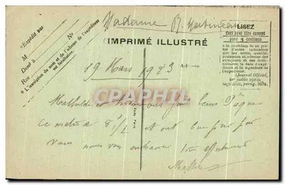 Gentilly — Interior da Igreja — Editora B.D. n°19 — Verso