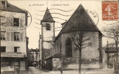 Puteaux — A Abside da Igreja — Imp. Fot. L'Abéille, Asnières-Paris