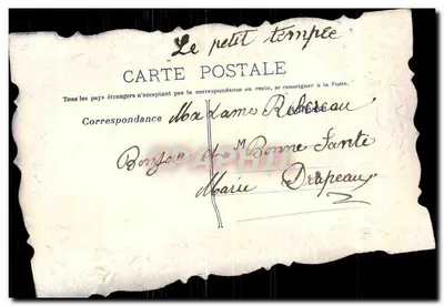 Fiori e colombelle — Segno d’Affetto — Cartolina decorativa — Verso