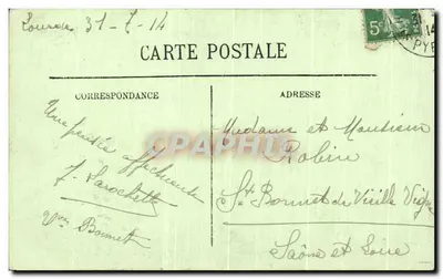 Lourdes — A Basílica e o Gave — Veronnet-Cumunel, Proprietário — Verso