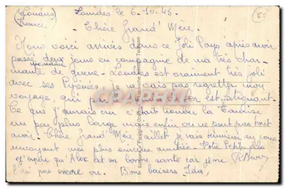Lourdes — Lembrança de Lourdes — LF Rouaous, n° 1117 — Verso