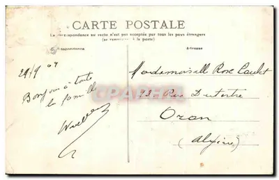 Perpignan — Les Platanes — Édit. Jules Grand — Verso