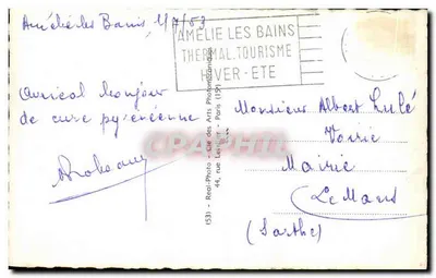 Amélie-les-Bains — Ogólny widok i Szpital Wojskowy — G. Amélie-les-Bains — Rewers