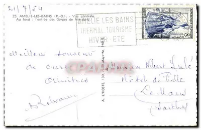 Amélie-les-Bains — Allgemeiner Blick — Verlag: Amélie-les-Bains Thermal Tourisme — Rückseite