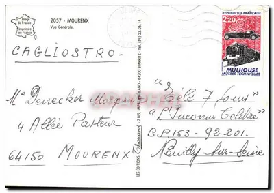 Visão geral de Chouand — editor Chouand, n° 2057 — Verso