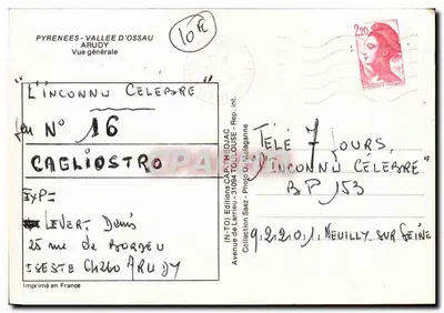 Arudy — Ogólny widok — Wydawnictwo Saez, N°16 — Rewers