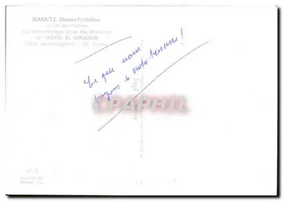 Biarritz (Basses-Pyrénées) — O Porto dos Pescadores — Editor Draeger, n° 2 — Verso