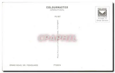 Dinas Head, nr. Fishguard — vista costeira — Colourmaster International PE 657 — Verso