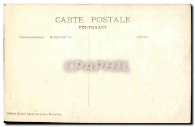 Waterloo - A Halle Sainte — editor Grand Bazar Anepach, Bruxelas, n° 1117 — Verso