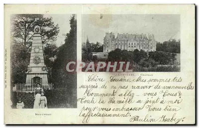 Villerssexel — Monument e Castelo — Editor A.E. Wetz (N° 1018)