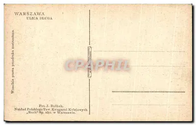 Warszawa — Ul. Długa — Fot. J. Bulhak — Rewers