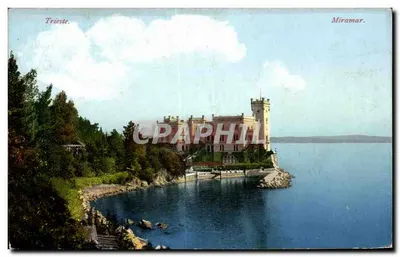 Trieste — Miramare — Purger & Co. München, Photochromkarte Nr. 8105
