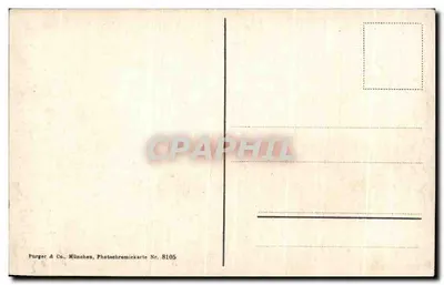 Trieste — Miramare — Purger & Co. München, Photochromkarte Nr. 8105 — Verso