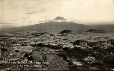 Pico visto do Fayal — vista do Pico a partir de Fayal — HORTA-FAYAL-AZORES