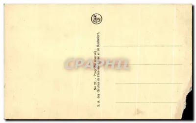 हैन के गुफाएं — ला सोरली — जे. एल. एस. प्रकाशक, संख्या 27 — पीछे