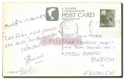 Cardiff — Palazzo della Città, Tribunale, Museo Nazionale Gallo, Università College — J. Salmon — Verso