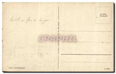 Stuttgart, Zeppelinbau — Hotel Graf Zeppelin — Echter Kupferdruck — Rewers