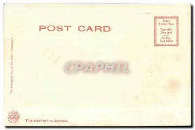 Os Pinheiros ao longo do lago, Lake George, N.Y. — G 1295a — The fotografh Co. N.Y. City (Alemanha) — Verso