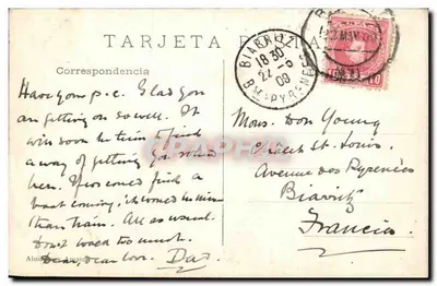 Bilbao — Calle de la Rivera — Karta pocztowa — Rewers