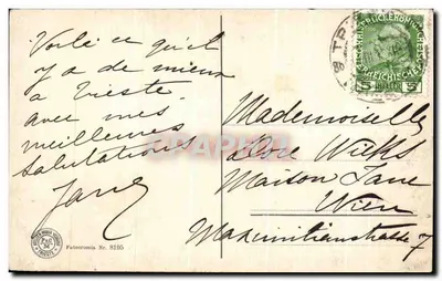 Miramar — Trieste — Fotocromia Nr. 8105 — Verso