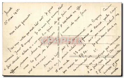 Bonn - Most na Rzecze Ren i zabytki brzegowe — Künstlerverlag Wilhelm Köhler, Bonn, nr 241 — Rewers