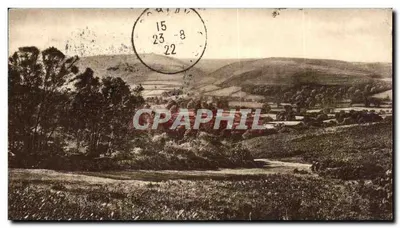 Bilhete postal antigo Vista de Minehead a partir da Hopcott Lane