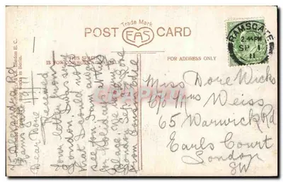 Ogólny widok Ramsgate — wydawca E.A.S. & Co. n° 0306 — Rewers