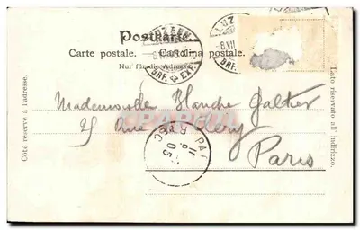 Luzern und die Alpen — E. Gocke, Fot., Luzern, Nr. 1384 — Rewers