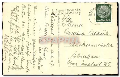 Stuttgart — widok z powietrza — wydawca Hans Boetticher, nr 2262 — Rewers