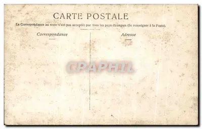 Dois crianças em um tronco de árvore — floresta — cartão postal anônimo — Verso