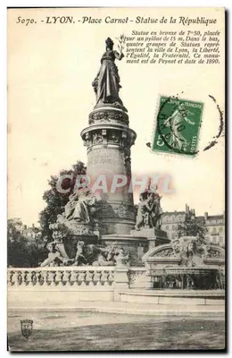 LYON - Praça Carnot - Estátua da República — editor anônimo, n° 5070