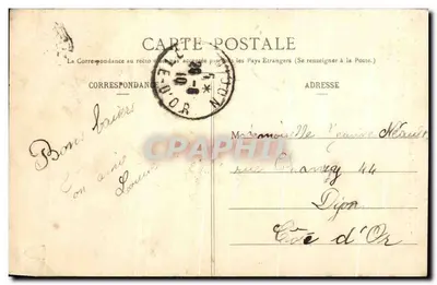 LYON - Praça Carnot - Estátua da República — editor anônimo, n° 5070 — Verso