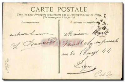 Lyon, el puente de Ainay — editor L.Y. & Cie, París, n°29 — Reverso