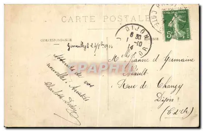 Dijon - Hôtel de Vogué - Façade sur Cour - L.V., édit. — Achterkant