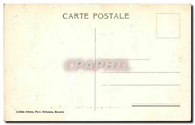 St. Pierre de Charfreuse — Stary most i Tarcza — Librairie Perrin, Chambéry — Rewers