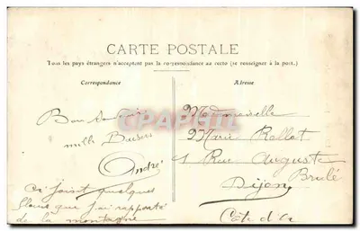 SIROD (Jura) — La Commère — editor desconhecido — Verso