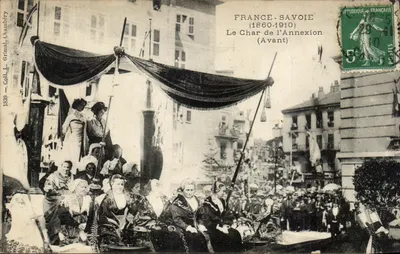 França-Savoia (1860-1910) — O Carro da Anexação (Antes) — Coleção L. Grimal, Chambéry