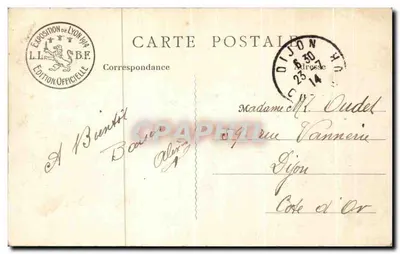 Lyon - Exposição Internacional de 1914 — Les Gobelins. Sala Bracquemond — B.F., PARIS — Verso