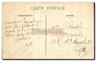 Chambéry - 1553 metre yükseklikte 18 metre uzunluğunda Nivolet Çapısı, 22-23 Aralık 1909'da kasırga sonucu yere yatmış — Arka yüz