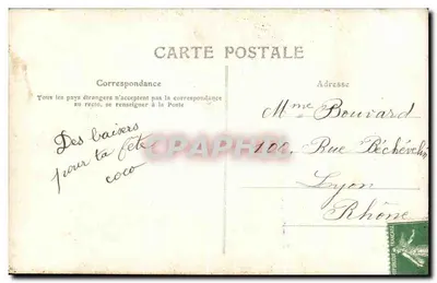 Chica con un ramo de rosas — 'Cueillies pour Vous' — editor desconocido, n.º 536 — Reverso