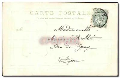 Violetas — Carta de boas-vindas para o novo ano — Marie Boyes — Verso