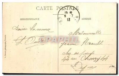 Mausoléu de François-Michel Le Tellier, Marquês de Louvois — Tonnerre — L. Durand, fotógrafo — Verso