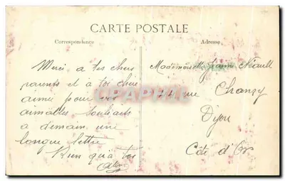 Cmentarz w Ramscapelle — po bombardowaniu — 1914 — Wydawca (E.L.D.) — Rewers